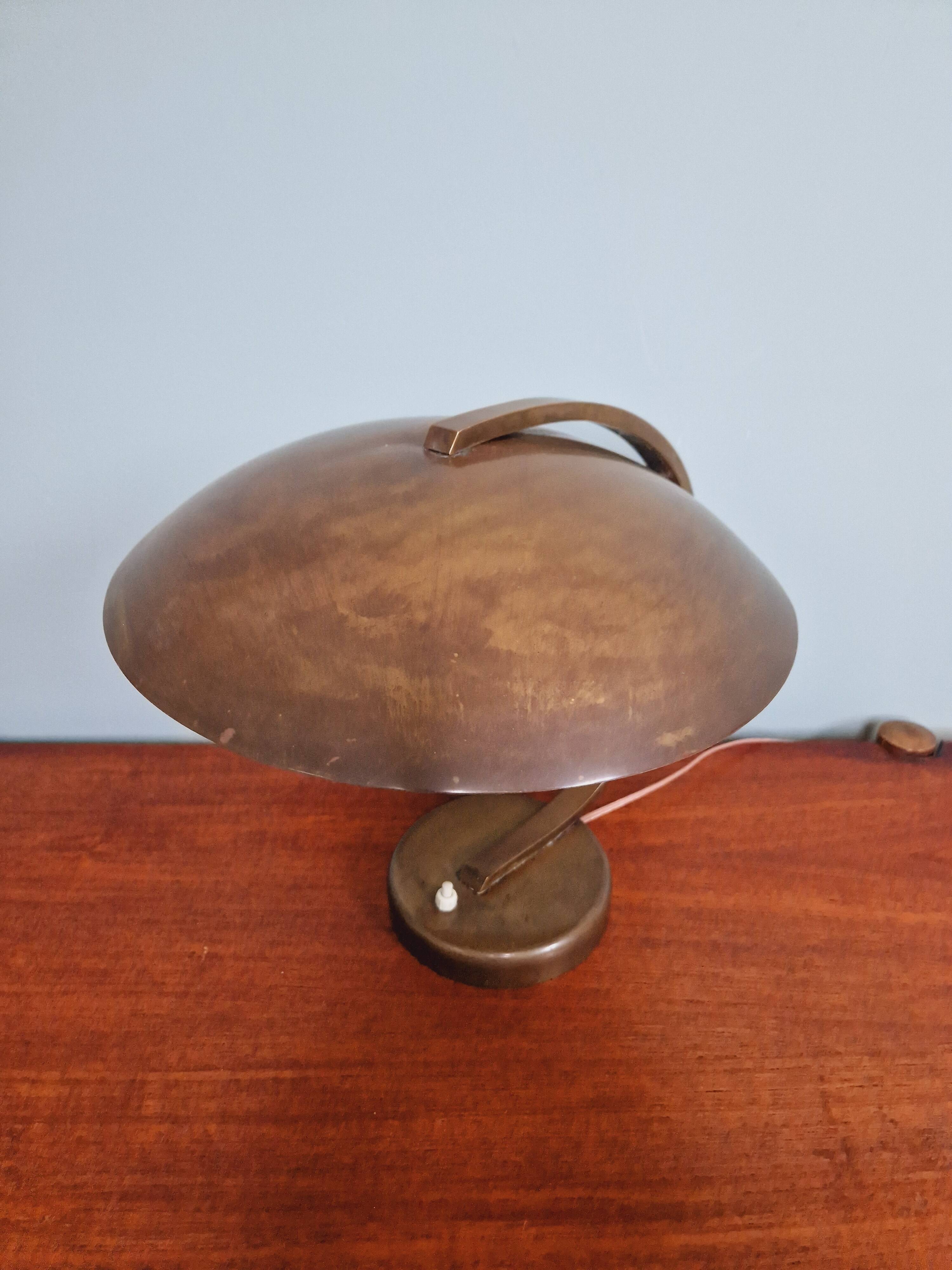 Bauhaus brass desk lamp, Egon Hillebrand