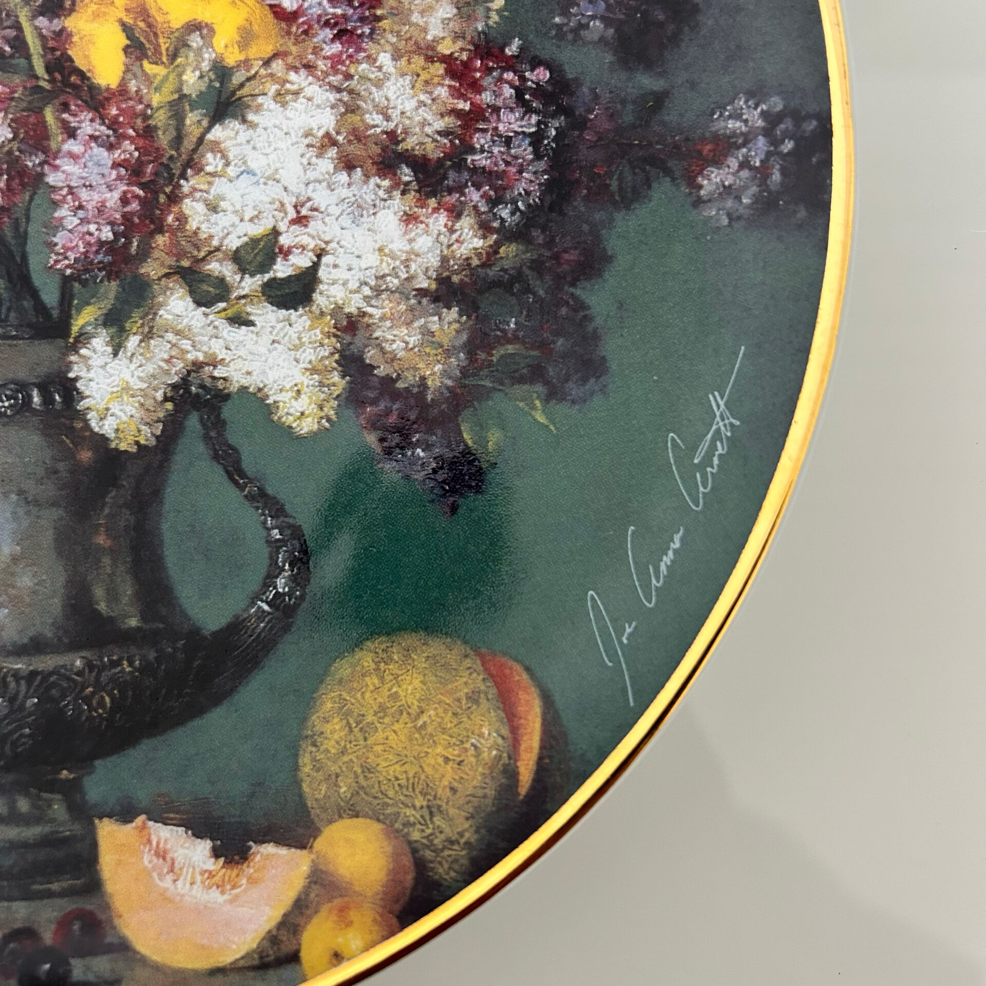 Assiette de collection anglaise signée et numérotée