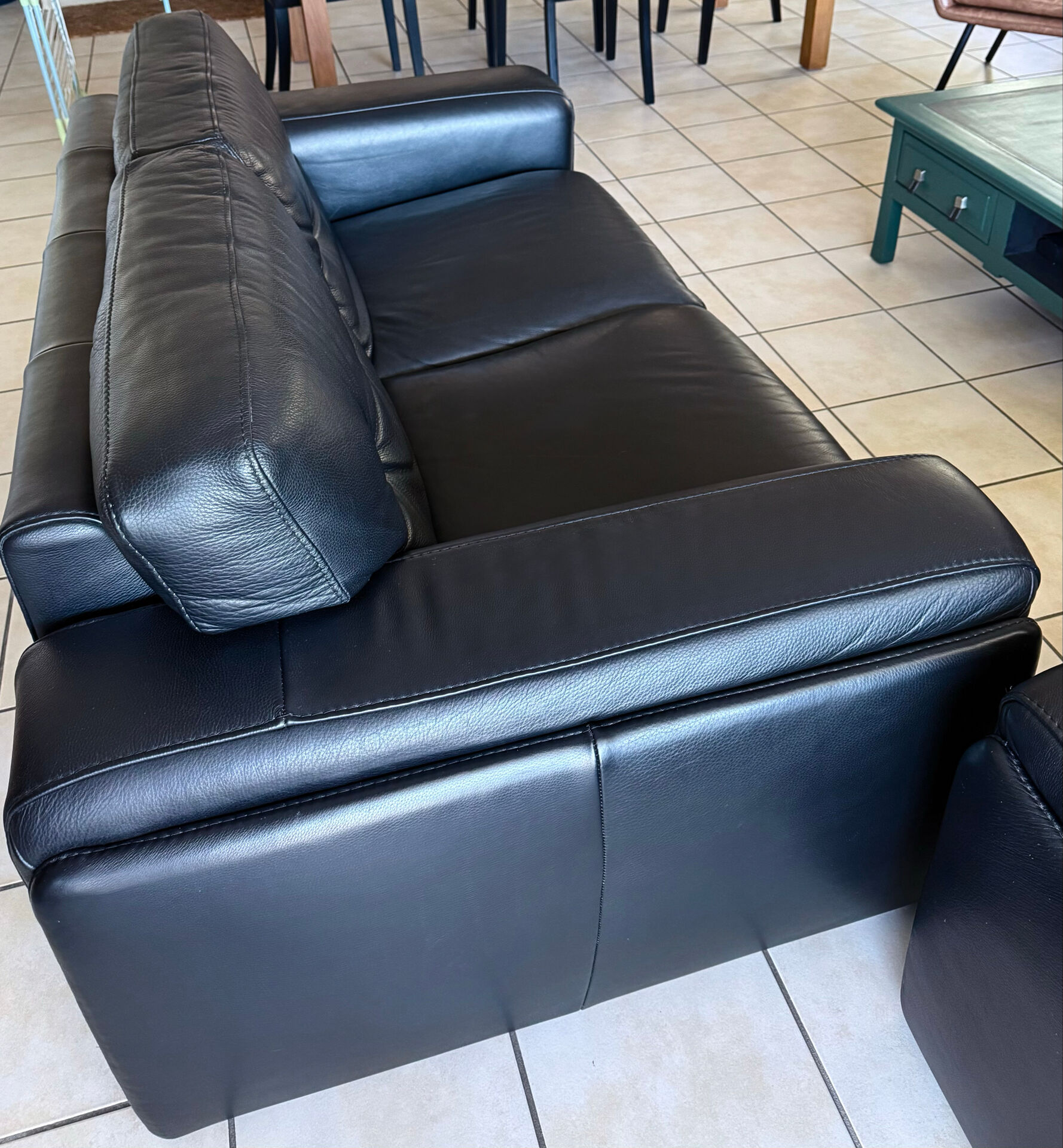 Leather living room set