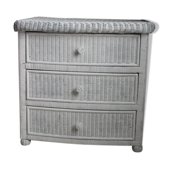 Osier chest of drawers