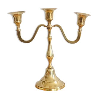 Old brass chandelier