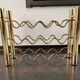 Vintage brass wine rack, 1970