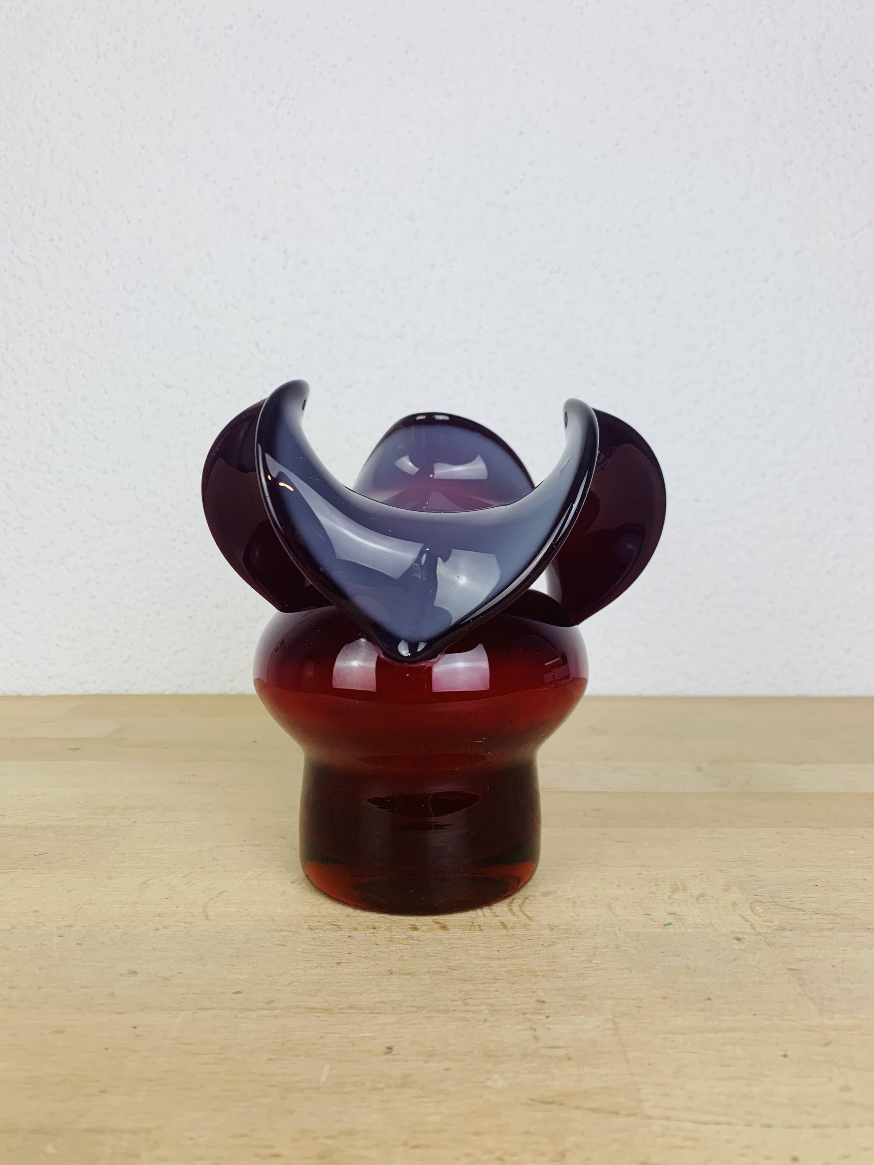 Donkey Vase by Czeslaw Zuber, blown glass, 1970