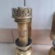 2 brass wall lights