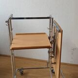 Folding table trolley on wheels 70s.