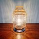 Art Deco Skyscraper Ceiling Light in Clear Pink Glass, 1920s-30s