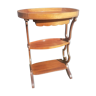 Table de salon lyre en bois plateau ovale