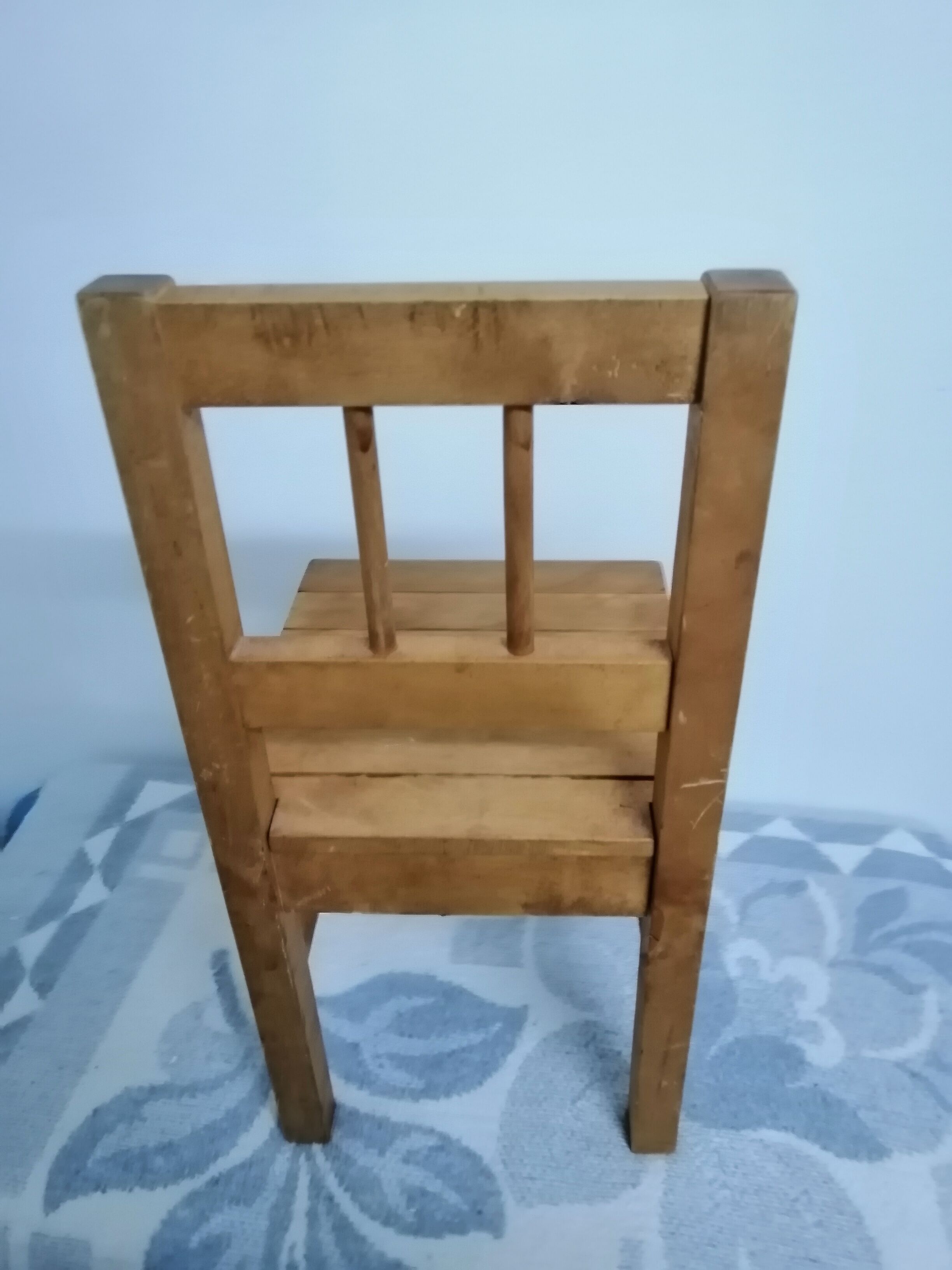 Pair of vintage wooden children's chairs