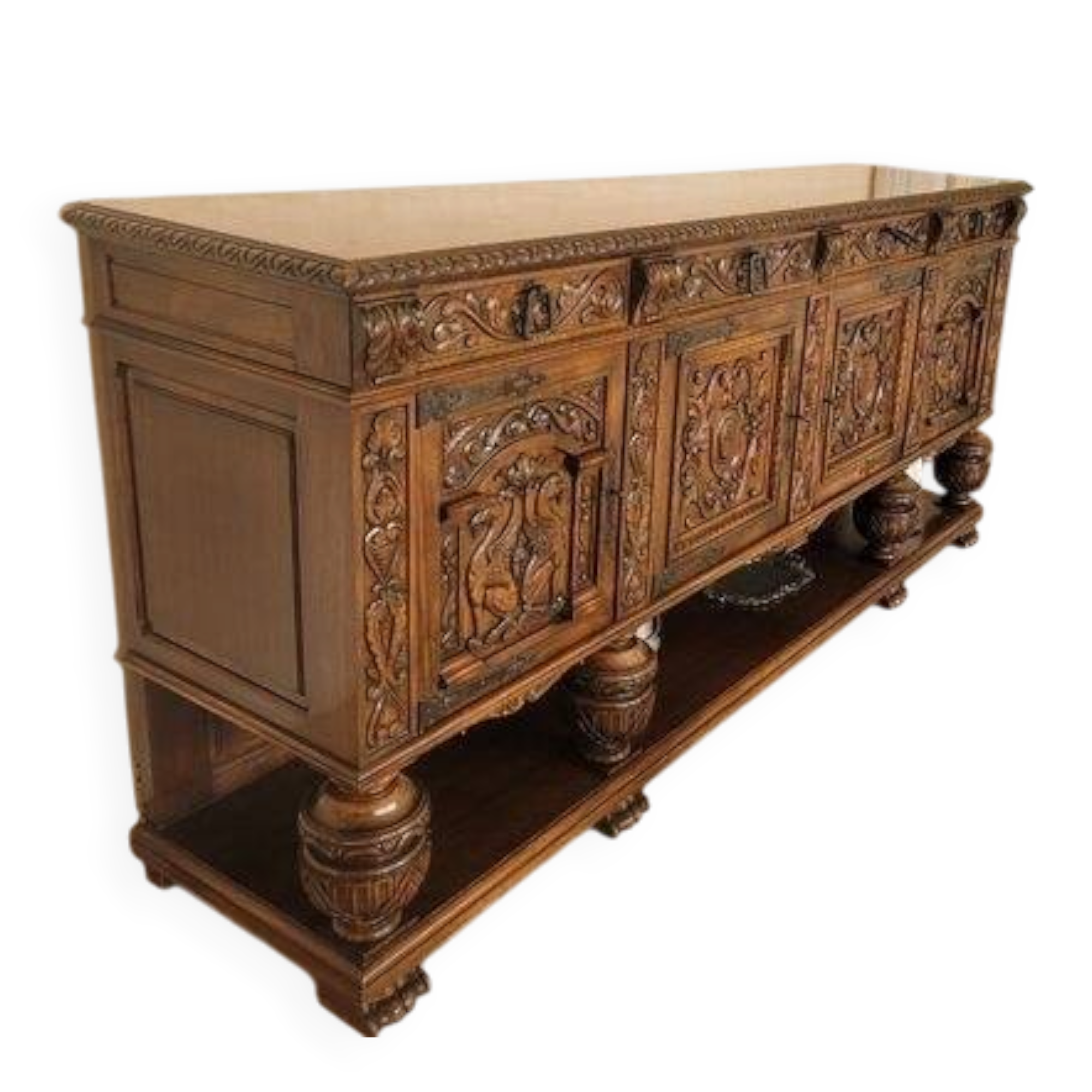 Wooden buffet in Renaissance style