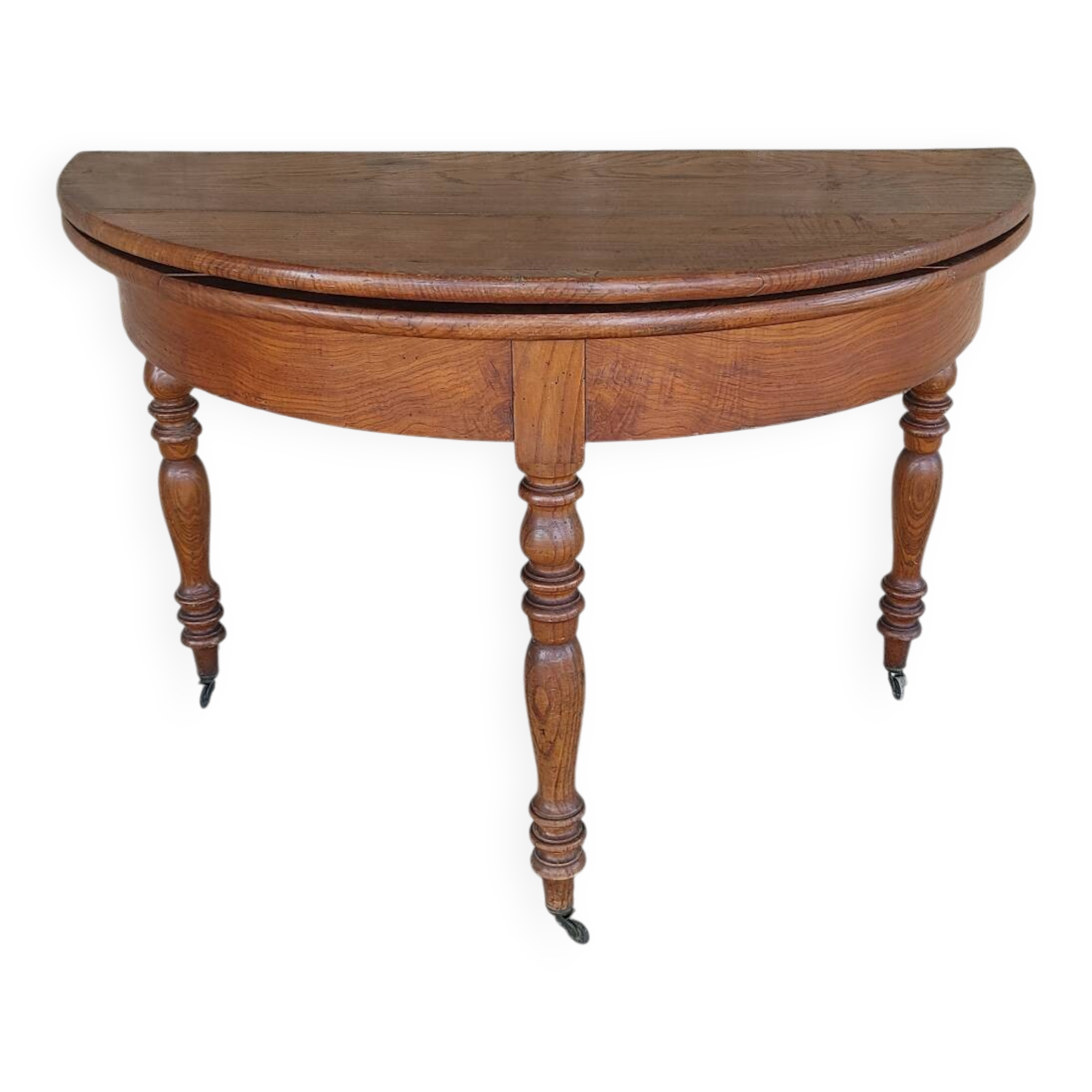 Demi-lune console table