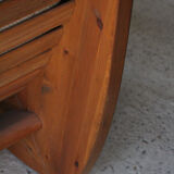 Scandinavian rocking chair in solid pine 1980