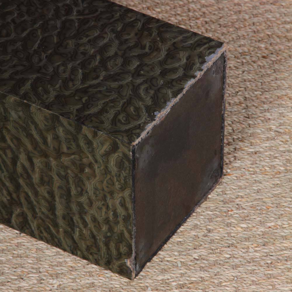 Coffee table in burl wood by Jean-Charles Liviani, 1980