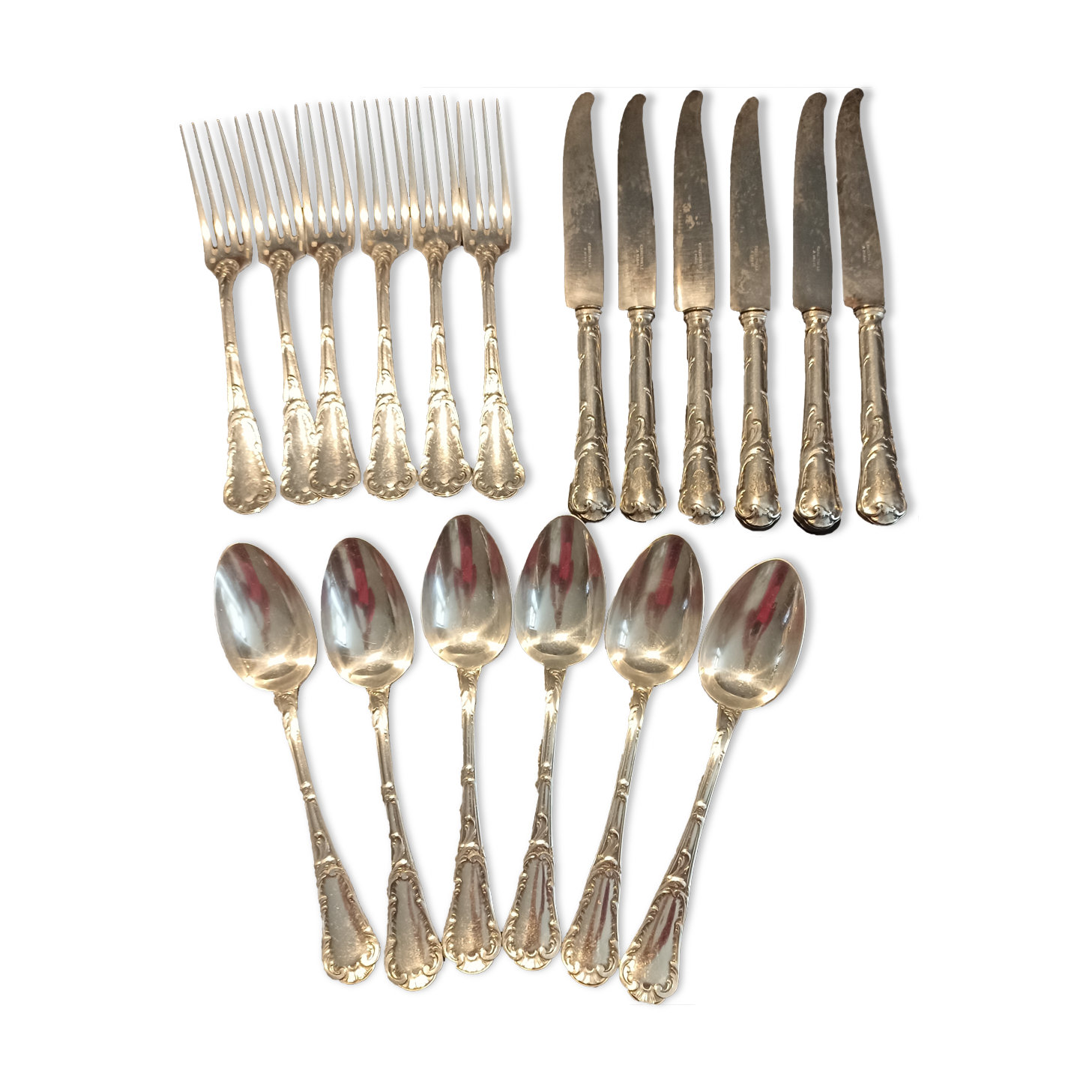 Ménagère Christofle en métal argenté