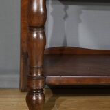 Large Burl Mahogany Property Console, Restoration Period – Early