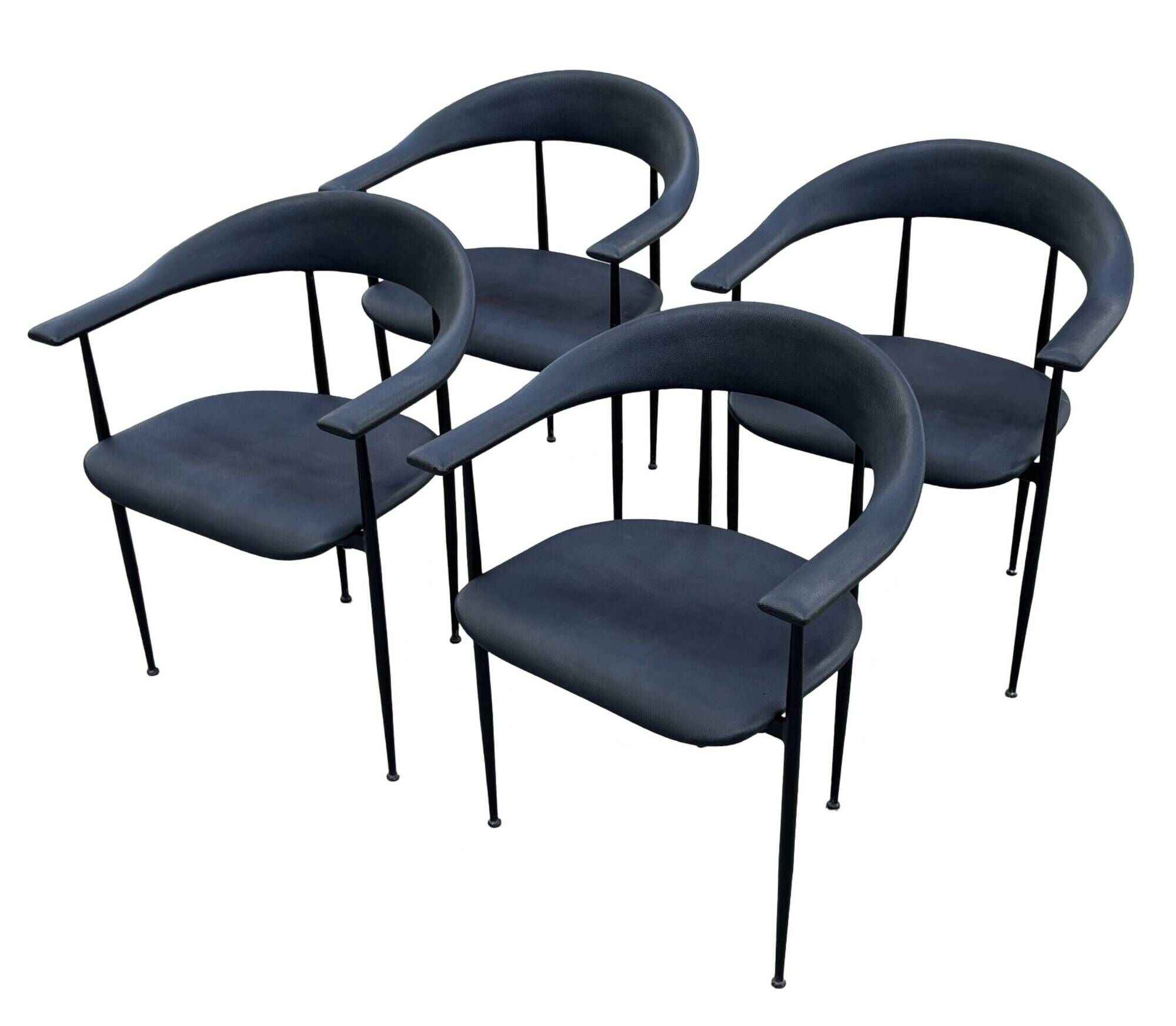 Vintage Fasem P40 chairs set of 4 from the 80s
