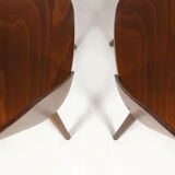 No. 515 Wooden Chairs by Oswald Haerdtl for TON, 1950s, Set of 2