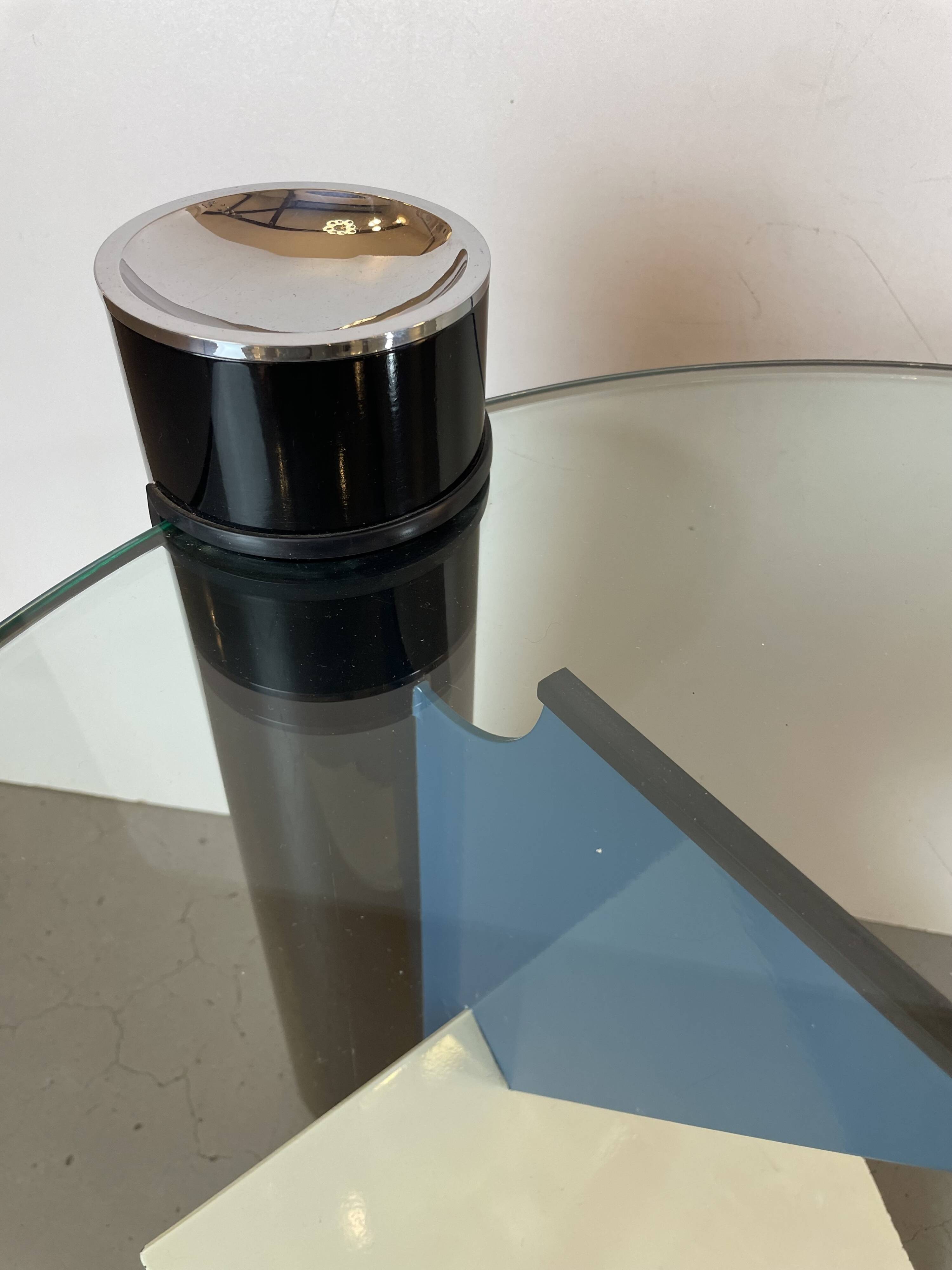 Memphis Postmodern Side Table by Peter Shire for Saporiti, 1980s