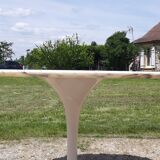 Table Tulip by& Eero Saarinen marble Calacatta, Knoll