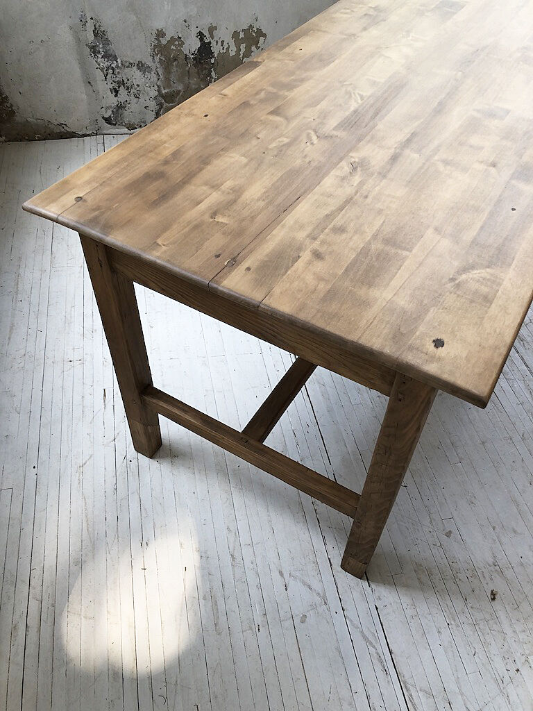 2m pine farm table
