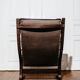 Siesta armchair and black leather ottoman by Ingmar Relling for Westnofa, Norway.