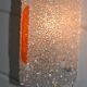 2 orange perspex and plexiglass wall lights from the 60s-70s.