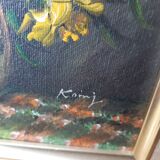 Oil on canvas Still life signed