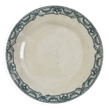 Large ironstone plate, Directoire, Salins.