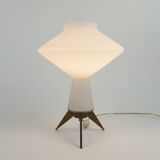 Lampe en verre opalescent 1950-60