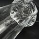 Daum France Sorcy model vase in sculpted clear crystal, height 14.5 cm