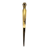 Gold plated letter opener.