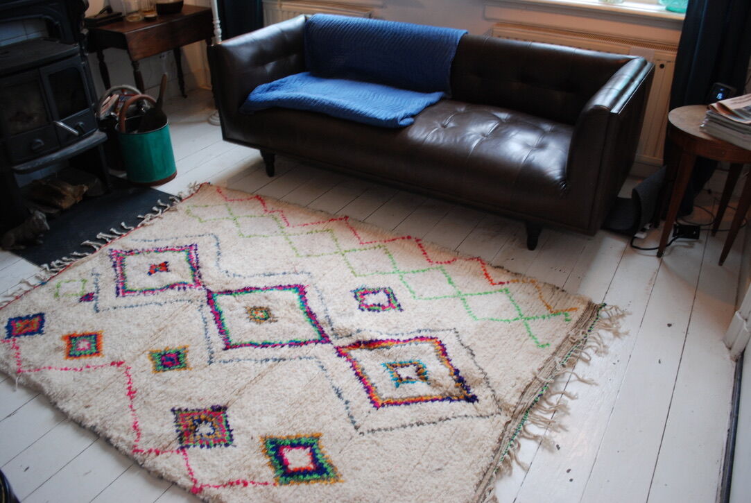 Vintage Berber rug from 1975-1980 225x150cm