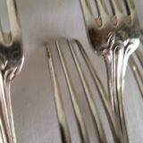 12 Fourchettes en métal argenté Boulenger Couverts de table