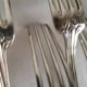 12 silver-plated metal forks Boulenger table cutlery