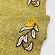 Lot de 4 sets de table vintage brodés en toile de jute