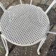 4 garden armchairs 1900 in wrought iron