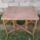 Table rotin ancienne