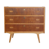 Commode en teck et chêne 1960