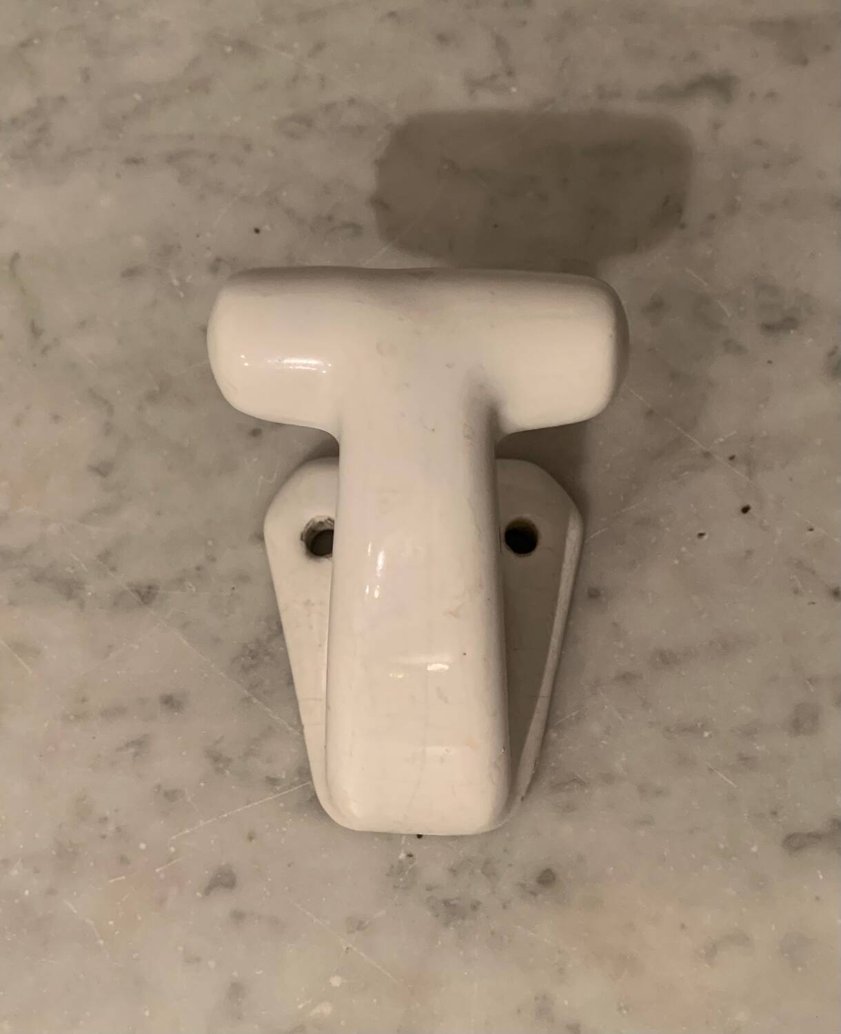 Ceramic coat hook