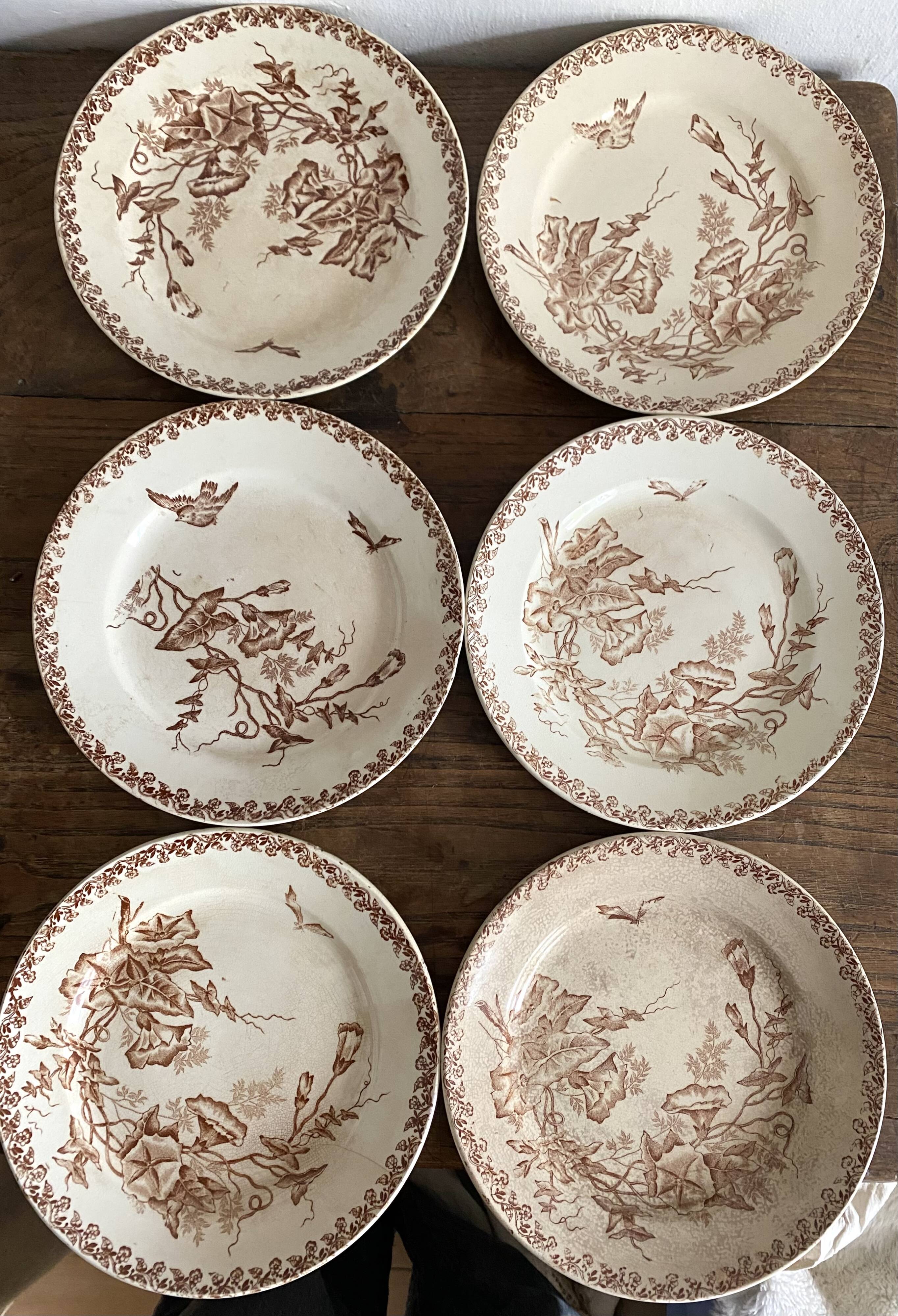 Onnaing Liseron ironstone soup plates