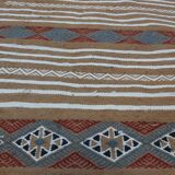 Tapis couloir fait main multicolore traditionnel 180x67cm