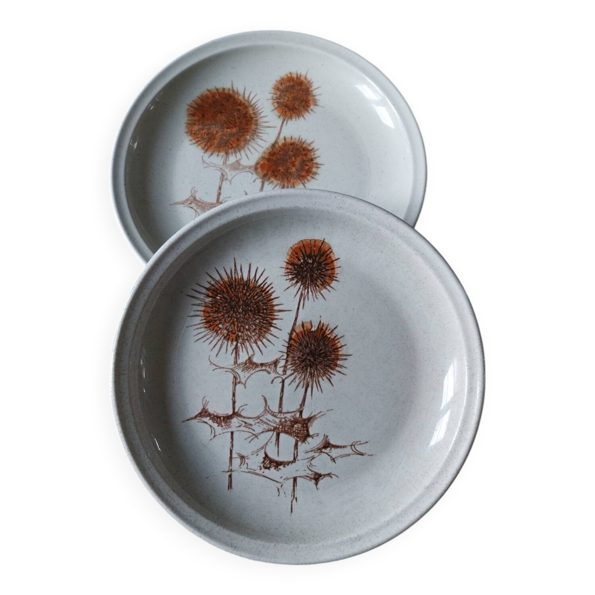 Stoneware plates Sarreguemines France