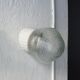 Industrial Porcelain and Glass Sconce, 1950s, Set of 2