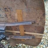 Fauteuil de bureau en bois ancien