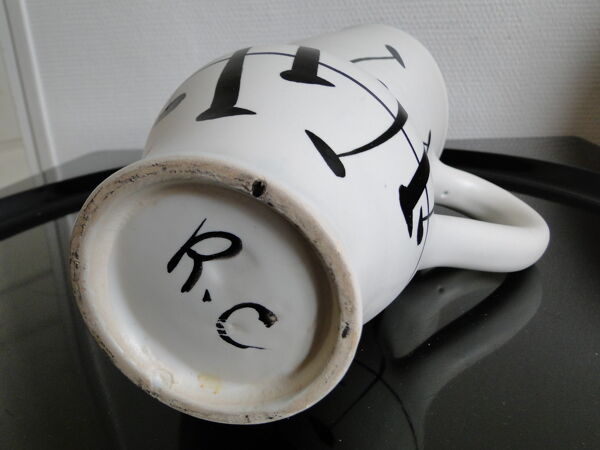 Pichet vintage de Roger Capron Vallauris France 1960s