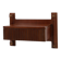Mid-century Wall-mounted console in wood with brass details, Italy 1960s