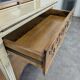 Lady Bonheur's desk, cerused and neo-rustic with highlights.