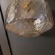 Smoked glass hanging lamp