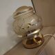 Gold table lamp in Art Deco glasswork