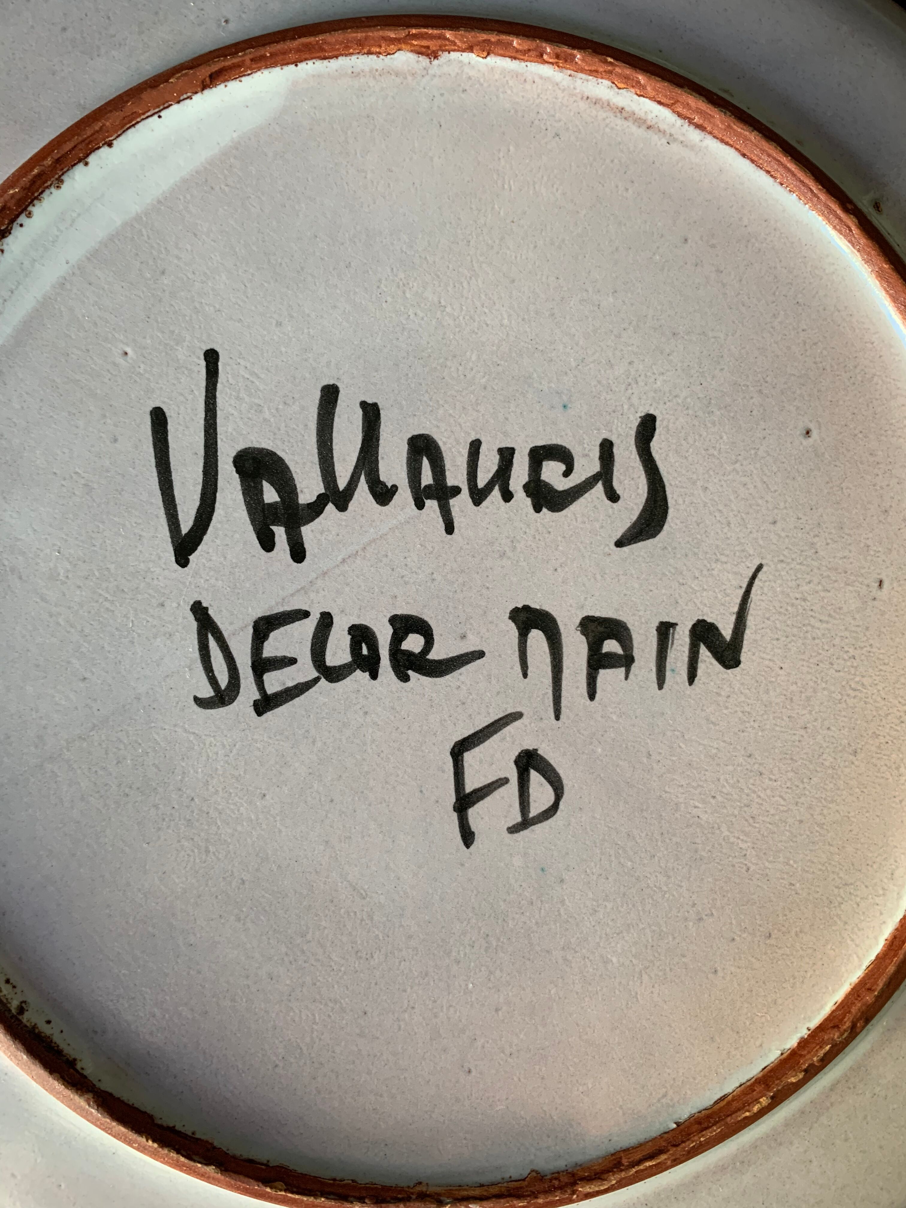 3 assiettes Vallauris