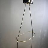 Vintage glass Italian pendant light,